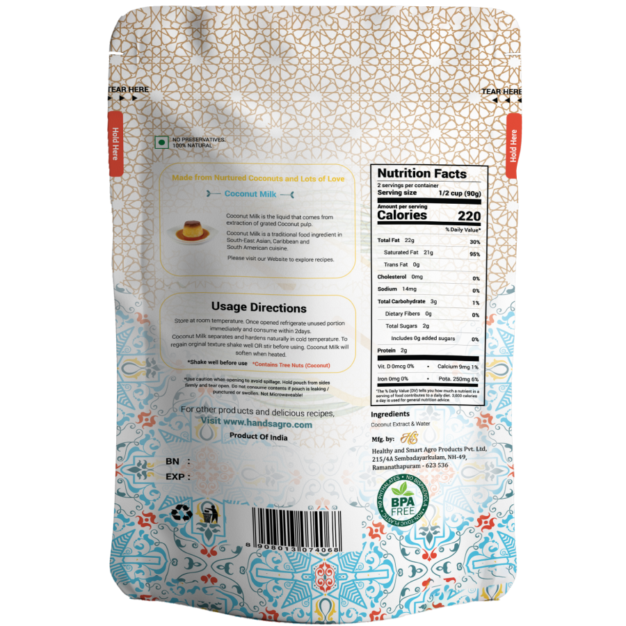 Coconut Milk | 22% Fat | 200 ml