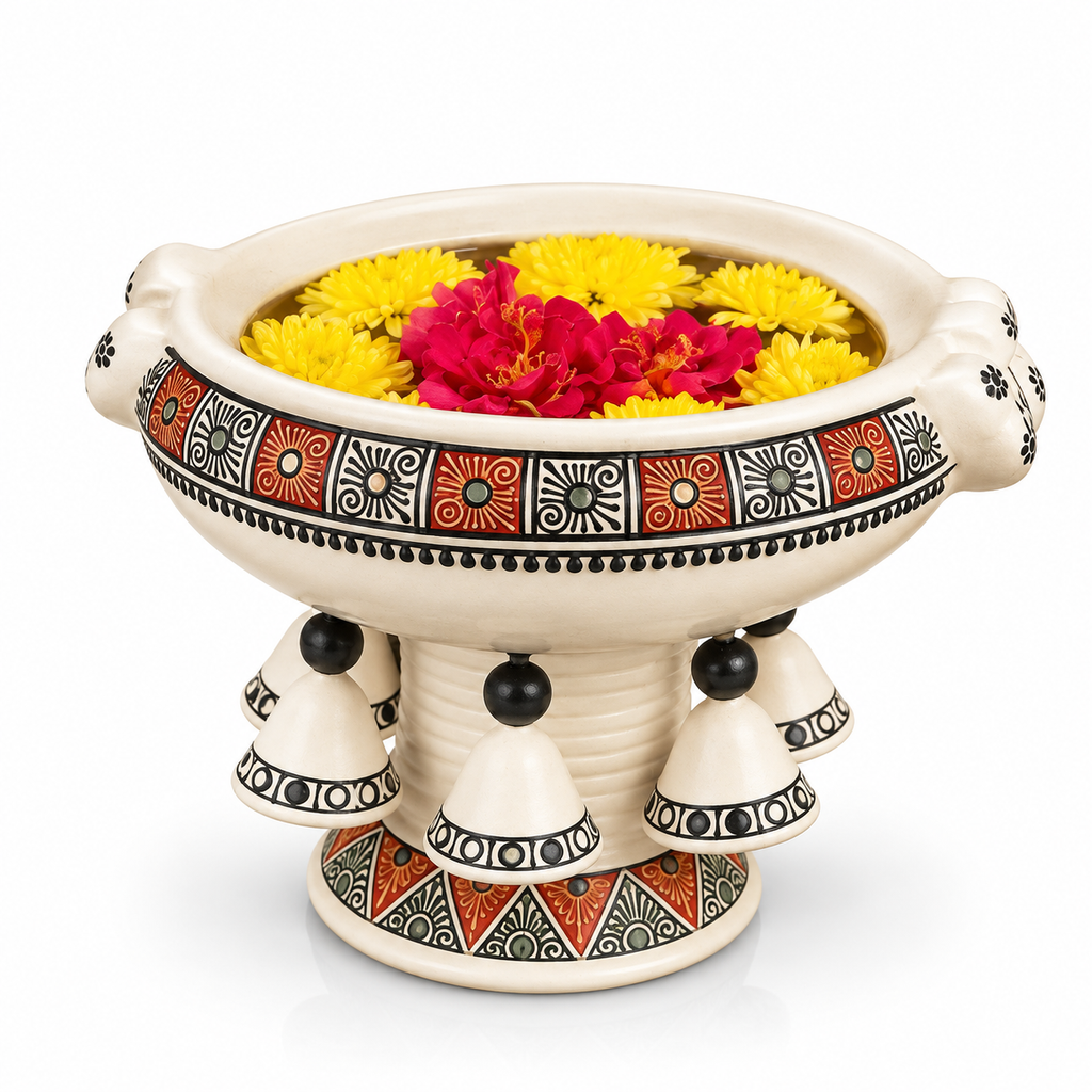 Coloured Urali with Stand | 8 Inch