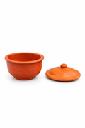 Curd pot (red) with lid 250ml