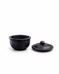 Curd pot (black) with lid 250ml