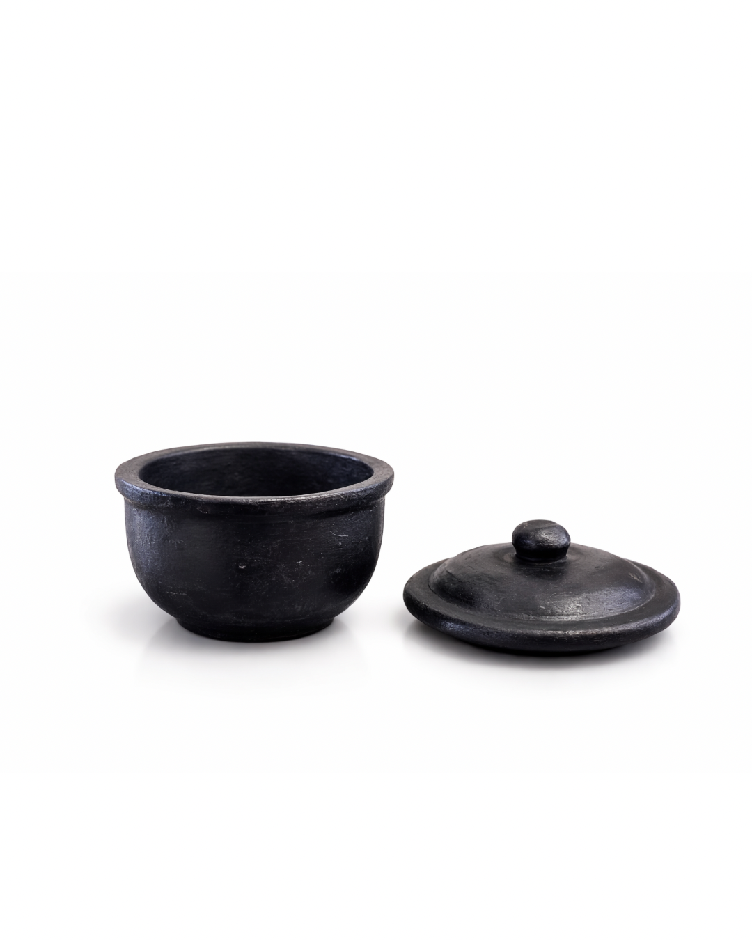 Curd pot (black) with lid 250ml