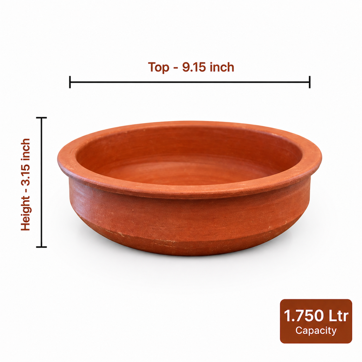 Red Clay Fish Curry Pot | 2.5 L