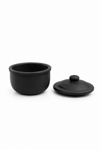 Curd pot (Black) with lid 500ml