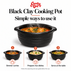 Black Clay Cooking Pot — use-cases