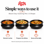 Black Clay Cooking Pot | S Shape — use-cases