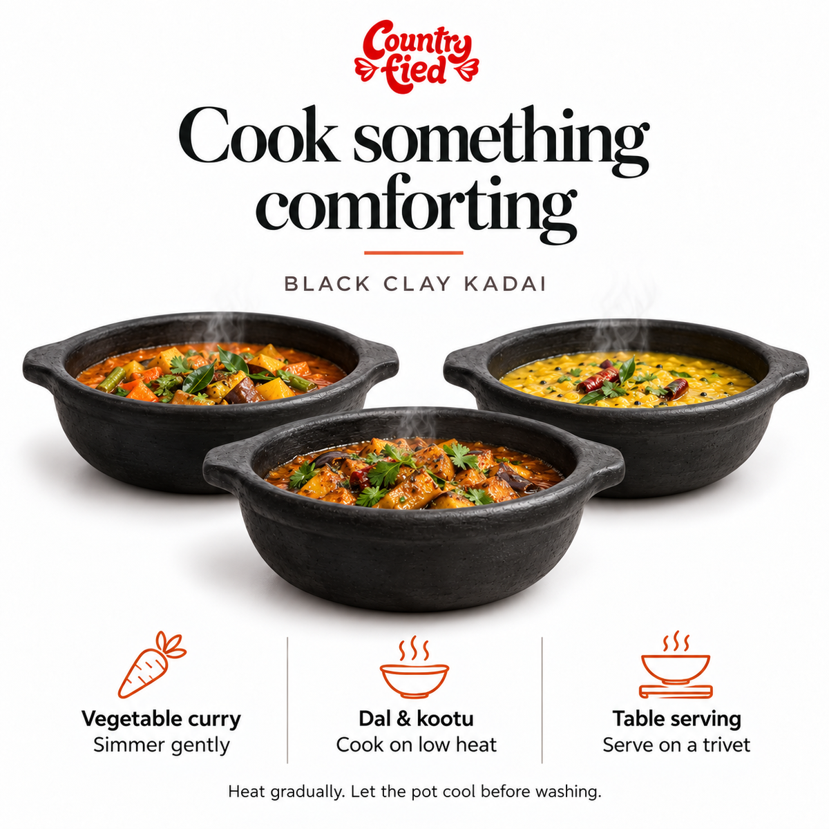 Black Clay Kadai — use-cases