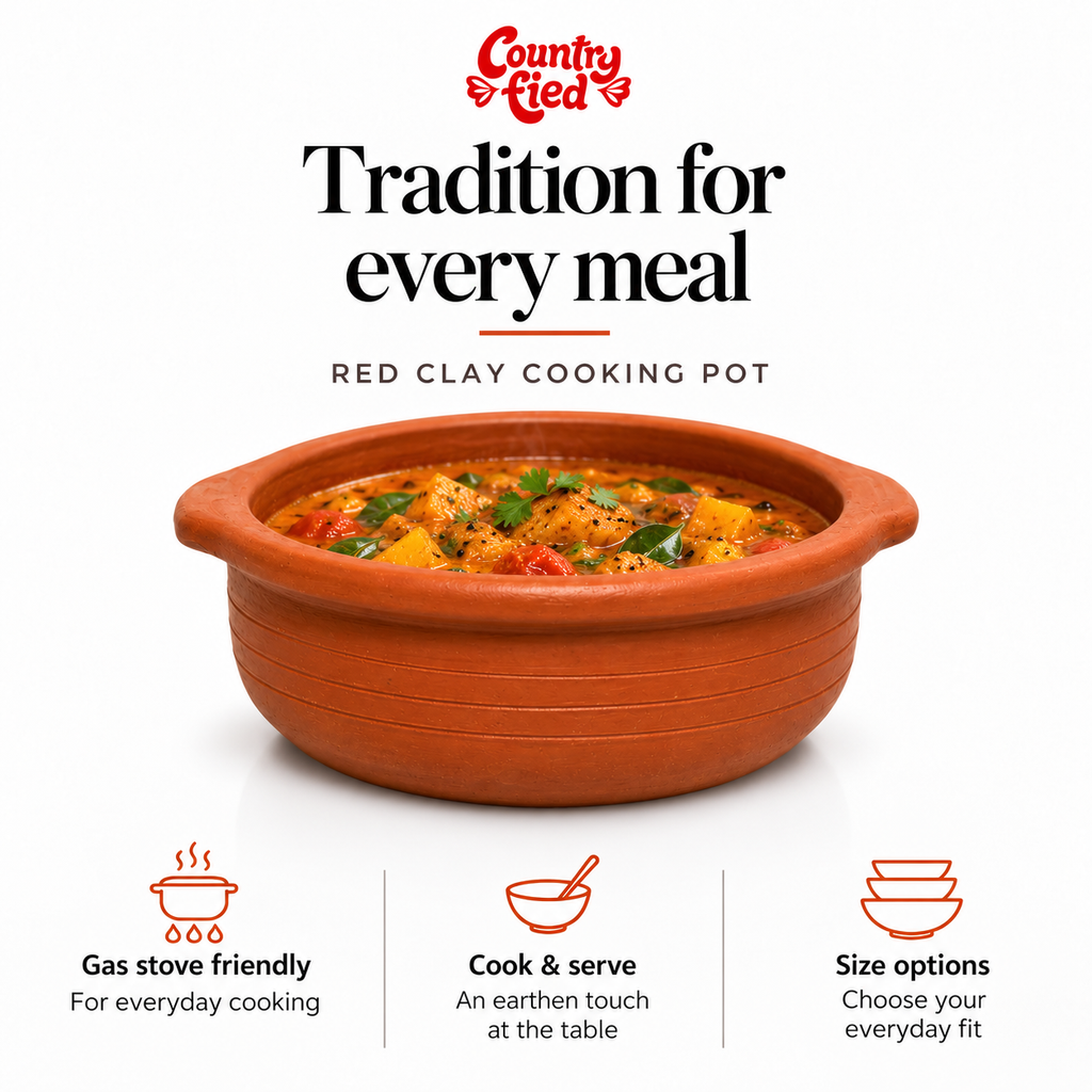 Red Clay Cooking Pot — benefits