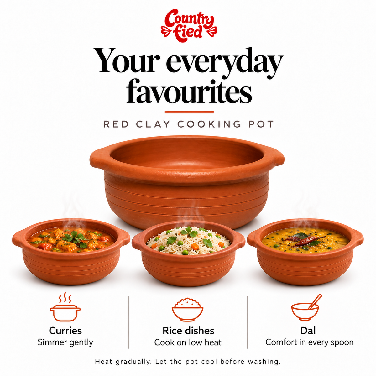 Red Clay Cooking Pot — use-cases