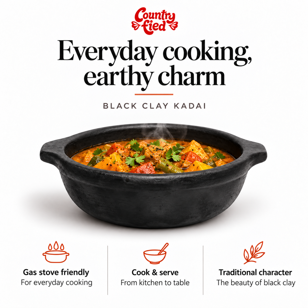 Black Clay Kadai — benefits